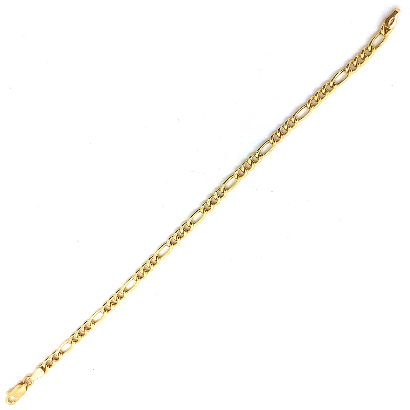 Cristino Chain Link Bracelet set in 18 Karat Yellow Gold 
